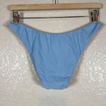 J. Crew Womens Bikini Bottom Small Baby Blue Curved High Waist Cheeky Swim Beach Photo 6