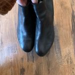 Coach  Ankle Boots Black soft Leather wood Heel Bootie Size 8.5 Photo 4