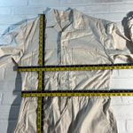 Levi's  Utility Jumpsuit Coveralls Women Large Cream Long Sleeve Button Drawstring Photo 7