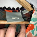 Maeve Anthropologie  Pink Green Floral Flutter Flare Sleeve Top‎ Women Sz 4 CPM4 Photo 3