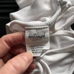 destined  Cute Ribbed Keyhole Crop Tank Top Sleeveless Women’s Shirt Sz M EUC Photo 4