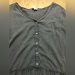 True Craft Large black washed cotton tunic ladies large top Photo 1