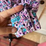 COWGIRL UP PURPLE FLORAL PEARL SNAP WESTERN LONG SLEEVE BLOUSE Size M Photo 4