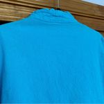 Cottonseeds 3 Button Pullover Top Bright Blue Size Small Coastal Lagenlook Photo 7