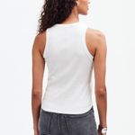Madewell  Tank Top Womens (Re)generative Cotton Ribbed Cutaway White Size XXS NEW Photo 1
