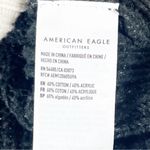 American Eagle  Striped Color Block Cropped Long Sleeves Sweater Size Large Photo 3