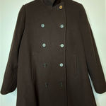 Calvin Klein  Women's 100% Wool Double-Breasted Peacoat -Chocolate Brown Photo 0