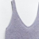 ZARA wool alpaca beaded strappy dress Light Blue  9598/159 Medium Photo 2