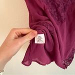 EXPRESS Vintage Silk plum/magenta tank top lined Photo 4