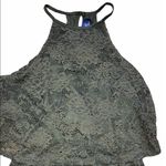 Blue Rain  size medium olive green flirty romper Photo 1