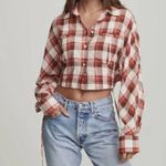 Sundays  Emma Shirt in Red Plaid size‎ Small Photo 1