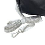 AQUA Women's Black Scrunchie Mini Crossbody Bag Black Rhinestone Strap New Photo 3