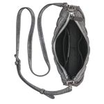 Karl Lagerfeld NWOT Lafayette Shoulder Bag Sequns 100% Goat Leather Grey Photo 15