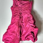 Cinderella  L Formal Shocking Hot Pink 1 Shoulder Mini Dress Photo 2