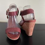 Calvin Klein Nikole Leather Wedge Sandals Photo 5