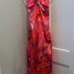 Beginning Boutique Ciara PINK Satin Maxi Dress Photo 0
