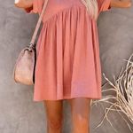 VICI OATLAND COTTON POCKETED BABYDOLL DRESS - ROSE Photo 1