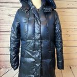 Gap Puffer Coat Down Quilted size Small Womens Packable Travel Hood Vintage Blue Photo 0