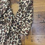 ZARA  cheetah print v-neck dress Photo 3