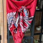Free People bodysuit bandana tie back strapless silky cherry floral adjustable Photo 0