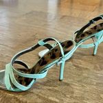 Sam Edelman Women’s Abbott Snakeskin Print High Heel Blue Size 8 Used Girly Photo 0