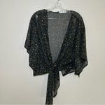 Final Touch Final‎ Touch Black Kimono with Gold Speckles Photo 2