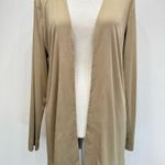 Chico's Chico’s Tan Lightweight Stretch Open Front Basic Long Sleeve Cardigan Size 1/M Photo 1
