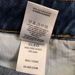 DL1961  Cleo Solana high rise distressed raw hem denim shorts 32 Photo 8