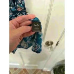 Tigerlily  Navy‎ Boho Print Halter Silk Dress size 2 NWT Photo 4