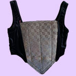 Y2K Style Black Goth Grunge Lace Up Corset 🔥 Size M Photo 0