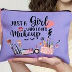 Purple Makeup Pouch Photo 0
