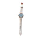 Stylish Shshd Quartz Watch With Leather Band Unisex Rose Gold & White Photo 5