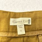 Garnet Hill 100% Linen Wide-Leg Trouser Pants Colorful Golden Yellow size 8 Photo 6