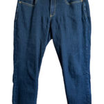 Michael Kors Women Dark Wash Denim Jeans Slim Fit Mid Rise Cropped Length Photo 0