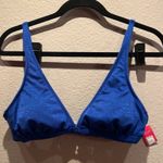 Xhilaration New Blue Sparkly Bikini Top Size Large Rave Top NWT Photo 2