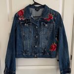 a.n.a  Embroidered Wome’s Jean Jacket Photo 0