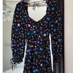 For Love & Lemons  Lexy Long Sleeve Black Floral Dress Small New With Tags Photo 2
