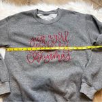 Saved By Grace Co. Just A Girl Who Loves Christmas Gray Crew Sweatshirt. Size S Photo 3