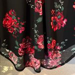 Cato  Black Floral High/Low Top - Size L Photo 3