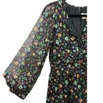 Anthropologie Long Sleeve Feminine Floral Print Somerset Romper Black S Photo 11