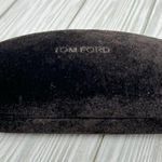 Tom Ford  chocolate brown velvet sunglass eyeglass clamshell hard case Photo 5
