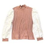 SheIn  Curve Accent Sleeve Blouse in Pink, Size 2XL​​​​​ Photo 0