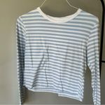 H&M women’s stripped long sleeve tee size large Photo 8