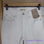 Madewell NEW Kick Out Crop Jeans in pure white, 24 Photo 5