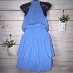 Red Haute Gauze Weave Cotton Blend Mini Dress / Tunic | Medium Photo 2