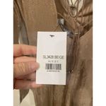 Blue B Collection Dress Womens Small Beige Sequin Long Sleeve Lace Up SL3428 Photo 2