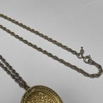 Trifari Women’s Vintage Signed Crown  Gold Tone Chain Necklace With Photo Locket Photo 2