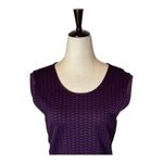 Opening Ceremony Opening Ceremony Dress Women Large Purple Plum Cut Out Thalia Puckered Midi NWT Photo 4