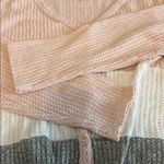 No Boundaries  Waffle Knit Tie Front Colorblock Cardigan Juniors Size Large Photo 6