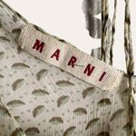 Marni Cream Dotted Feather Print V Photo 5